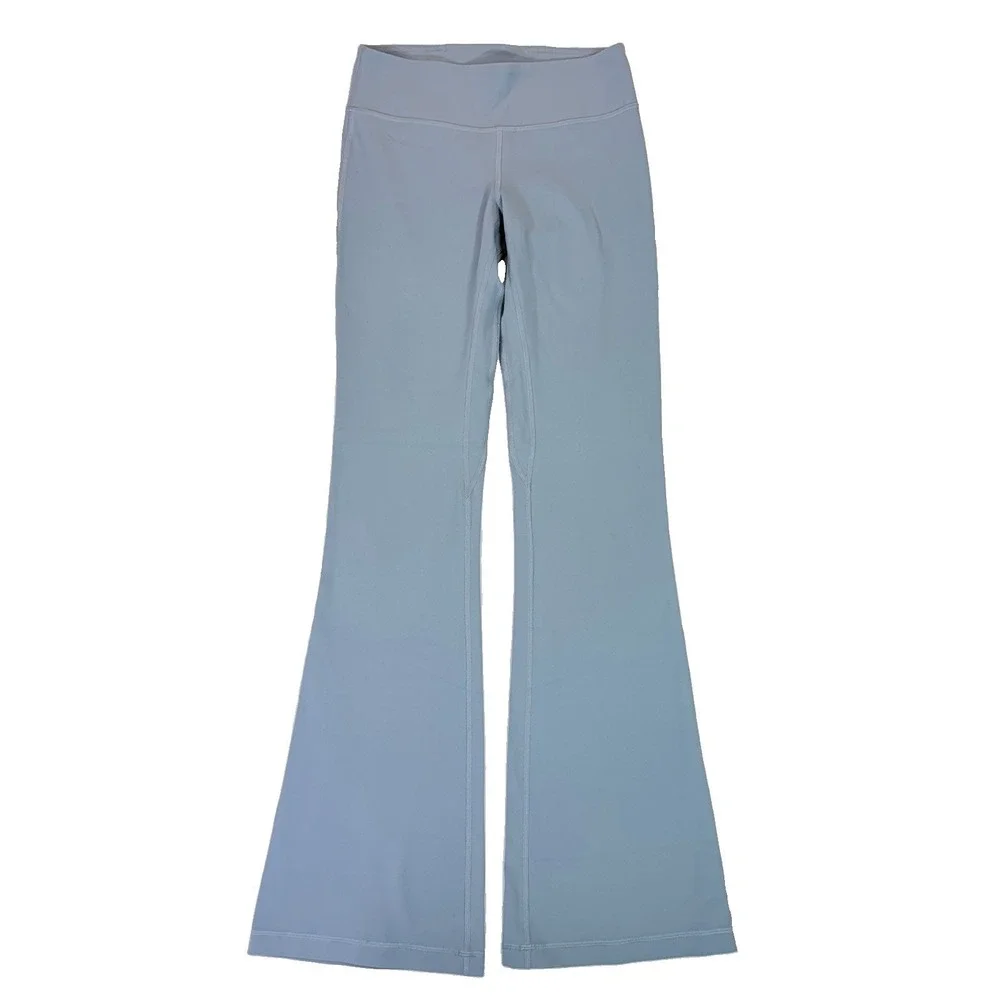 Lululemon Groove High-Rise Flared Pant Nulu Size 4 Blue 32